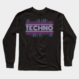Techno Electronic Style Long Sleeve T-Shirt
